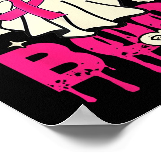 Brustkrebs-Halloween-Bewusstsein Poster (Ecke)