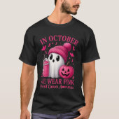 Brustkrebs Halloween Frauen im Oktober Wir tragen T-Shirt (Vorderseite)