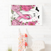 Brustkrebs Halloween Geist Boho Banner (Insitu)