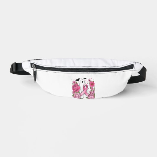 Brustkrebs Halloween Geist Boho Bauchtasche (Vorderseite)