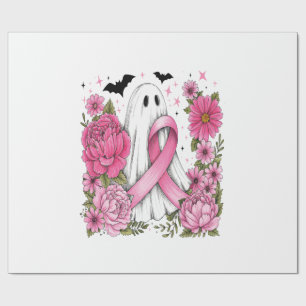 Brustkrebs Halloween Geist Boho Geschenkpapier