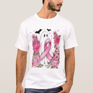 Brustkrebs Halloween-Geist Boho T-Shirt