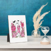 Brustkrebs Halloween Ghost Boho Fotoplatte (Seite)