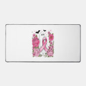 Brustkrebs Halloween Ghost Boho Schreibtischunterlage (Vorderseite)