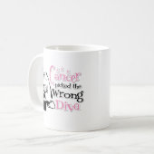 Brustkrebs hat die falsche Diva gefunden Kaffeetasse (Vorderseite Links)