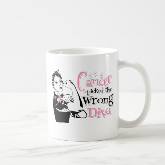 Brustkrebs hat die falsche Diva gefunden Kaffeetasse (Rechts)