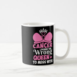 Brustkrebs hat die falsche Königin zum Mess-Stein  Kaffeetasse