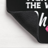Brustkrebs hat ein falsches Kick-Bewusstsein gefun Mousepad (Ecke)