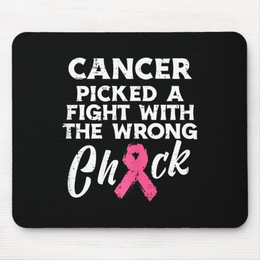 Brustkrebs hat ein falsches Kick-Bewusstsein gefun Mousepad (Vorne)