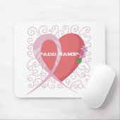 Brustkrebs-Herz kundengerechtes Mousepad (Mit Mouse)