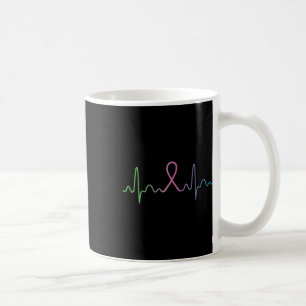 Brustkrebs Herzklopfen Aufklärungsgeschenk Kaffeetasse