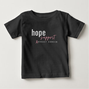 Brustkrebs hoffen Unterstützung. Baby T - Shirt