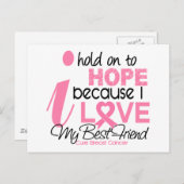 Brustkrebs Hoffnung für meinen besten Freund Postkarte (Vorne/Hinten)