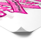 Brustkrebs Hoffnung Philippinen 413 Ich trage rosa Poster (Ecke)