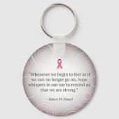 Brustkrebs: Hoffnung Schlüsselkette. Schlüsselanhänger (Vorderseite)