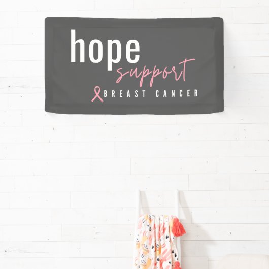 Brustkrebs. Hoffnung. Unterstützung. Banner (InSitu)