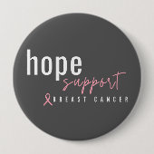 Brustkrebs. Hoffnung Unterstützung. Buttons (Vorderseite)
