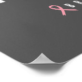 Brustkrebs. Hoffnung. Unterstützung. Poster & Prin (Ecke)