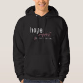 Brustkrebs, Hoffnung Unterstützung Pullover Hoodie (Vorderseite)