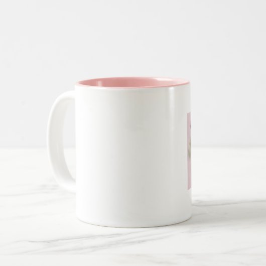 Brustkrebs-Hoffnung Zweifarbige Tasse (Vorderseite Links)