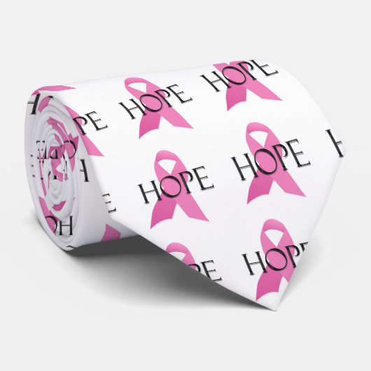 Brustkrebs HOFFNUNGS-Krawatte Krawatte (Gerollt)
