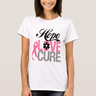 Brustkrebs HOFFNUNGS-LIEBE-HEILUNG Geschenke T-Shirt