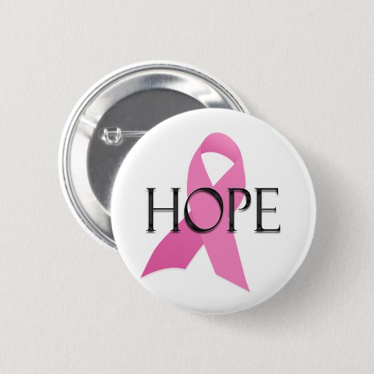 Brustkrebs-Hoffnungsknopf Button (Vorne & Hinten)