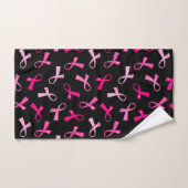 Brustkrebs Hot Pink Ribbon Muster Badhandtuch Set (Handtuch)