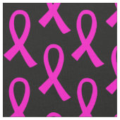 Brustkrebs Hot Pink Ribbon Muster Stoff (Nahaufnahme)
