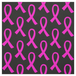 Brustkrebs Hot Pink Ribbon Muster Stoff