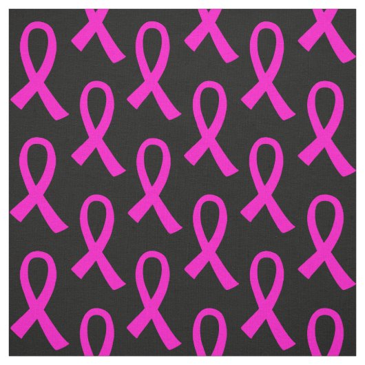 Brustkrebs Hot Pink Ribbon Muster Stoff (Muster)