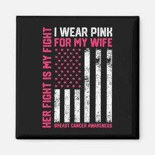 Brustkrebs Ihr Kampf ist mein Kampf ich trage rosa Magnet