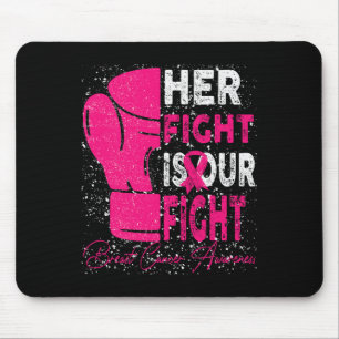 Brustkrebs Ihr Kampf ist unser Kampf Brustkrebsbew Mousepad