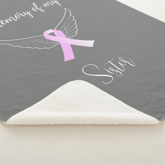 Brustkrebs im Gedächtnis des Sherpa-Blankets Sherpadecke (3/4)