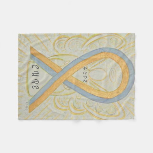 Brustkrebs im Kindesalter Angel Blanket Fleecedecke (Vorderseite (Horizontal))