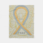 Brustkrebs im Kindesalter Angel Blanket Fleecedecke (Vorderseite)