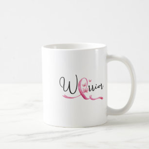 Brustkrebs im Krieger Monat Schmetterlinge rosa Ri Kaffeetasse