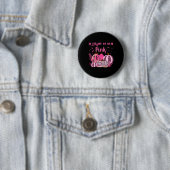 Brustkrebs im Oktober trage ich Pink Hal Button (Beispiel)
