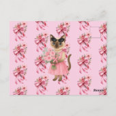 Brustkrebs im Oktober tragen wir rosa Postkarte (Rückseite)