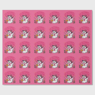 Brustkrebs im Oktober Wir tragen Rosa Süßer Geist Geschenkpapier
