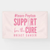 Brustkrebs-individuelle Name Banner Außenbereich S (Horizontal)