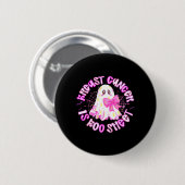 Brustkrebs ist Boo Sheet Halloween Brustkrebs Button (Vorne & Hinten)