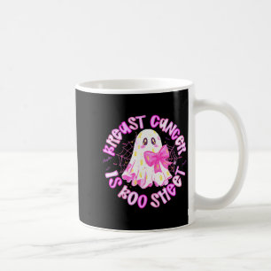 Brustkrebs ist Boo Sheet Halloween Brustkrebs Kaffeetasse