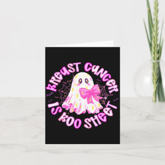 Brustkrebs ist Boo Sheet Halloween Brustkrebs Karte