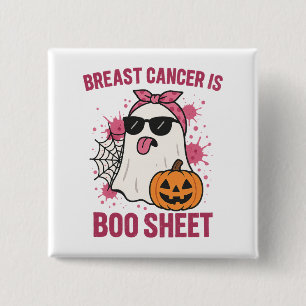 Brustkrebs Ist Boo Sheet Lustiger Geist Halloween Button