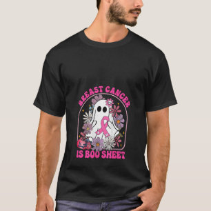 Brustkrebs ist Boo Sheet Vintage Floral Skelett T-Shirt