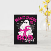 Brustkrebs ist die Selbsthilfekatze Karte (Gelbe Blume)