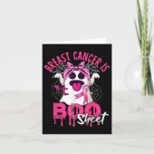 Brustkrebs ist ein boomfähiges Halloween-Brustkreb Karte (Vorderseite)