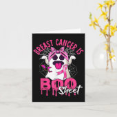 Brustkrebs ist ein boomfähiges Halloween-Brustkreb Karte (Gelbe Blume)