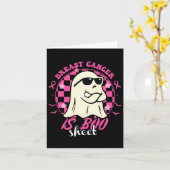 Brustkrebs ist ein boomfähiges Halloween-Brustkreb Karte (Gelbe Blume)